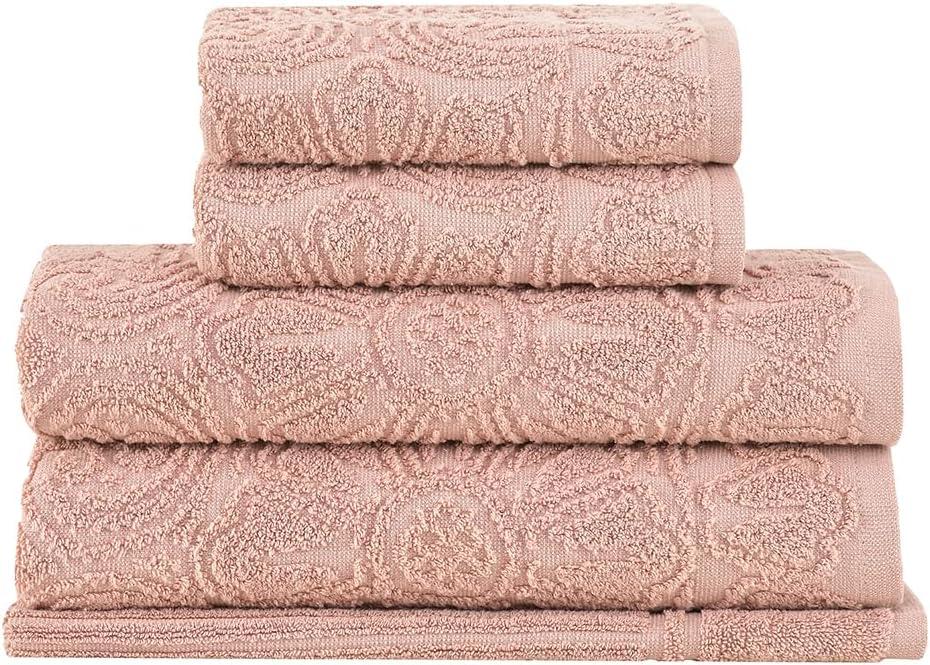 Buddemeyer Jogo de toalhas Florentina Extra Soft Banho Rose 5 peças