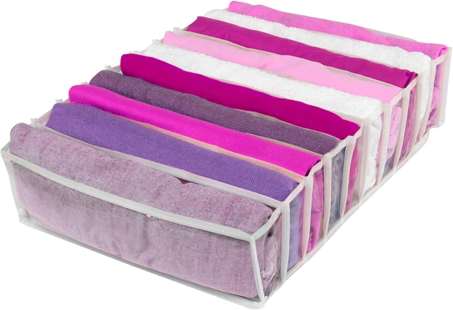 Ordene - Colmeia Organizadora Flexível em PVC, Tamanho G, Cor Transparente, Linha My Closet
