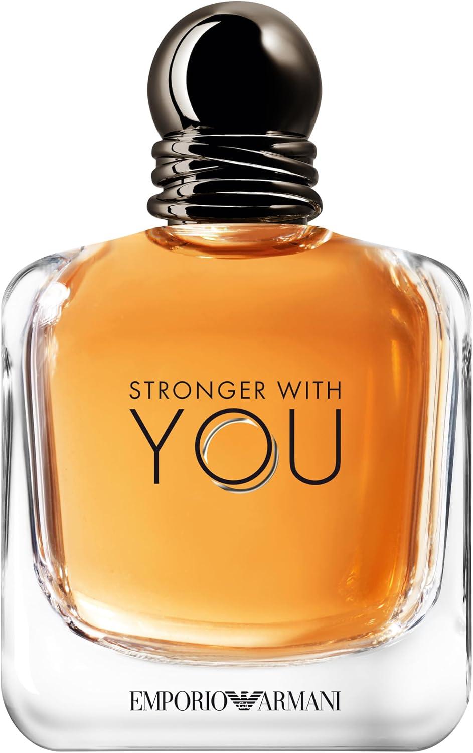 Armani Beauty, Stronger With You Eau de Toilette, Giorgio Armani Perfume Masculino, Fragrância Fougère Amadeirada com Notas Sálvia, Castanha, Baunilha e Lavanda
