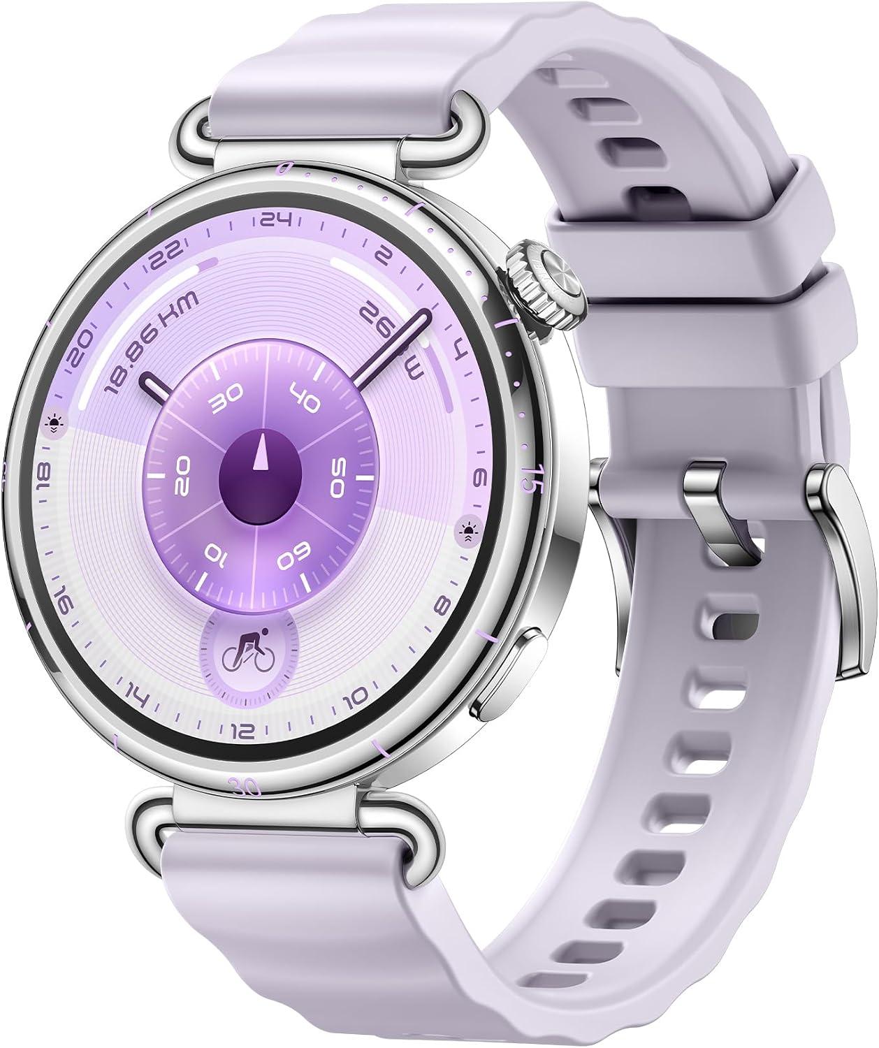 Smartwatch, HUAWEI WATCH GT 6 41mm, Potenciômetro de Ciclismo no Pulso, Bateria com Autonomia de Até 14 Dias, Bem-Estar Emocional Multidimensional, Compatível com iOS e Android, GPS Integrado, Roxo