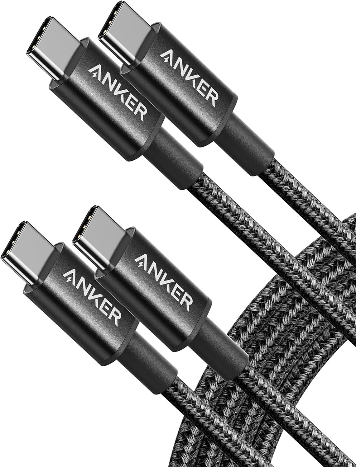 Anker Cabo USB-C para USB-C, 2 Unidades, 1,8m