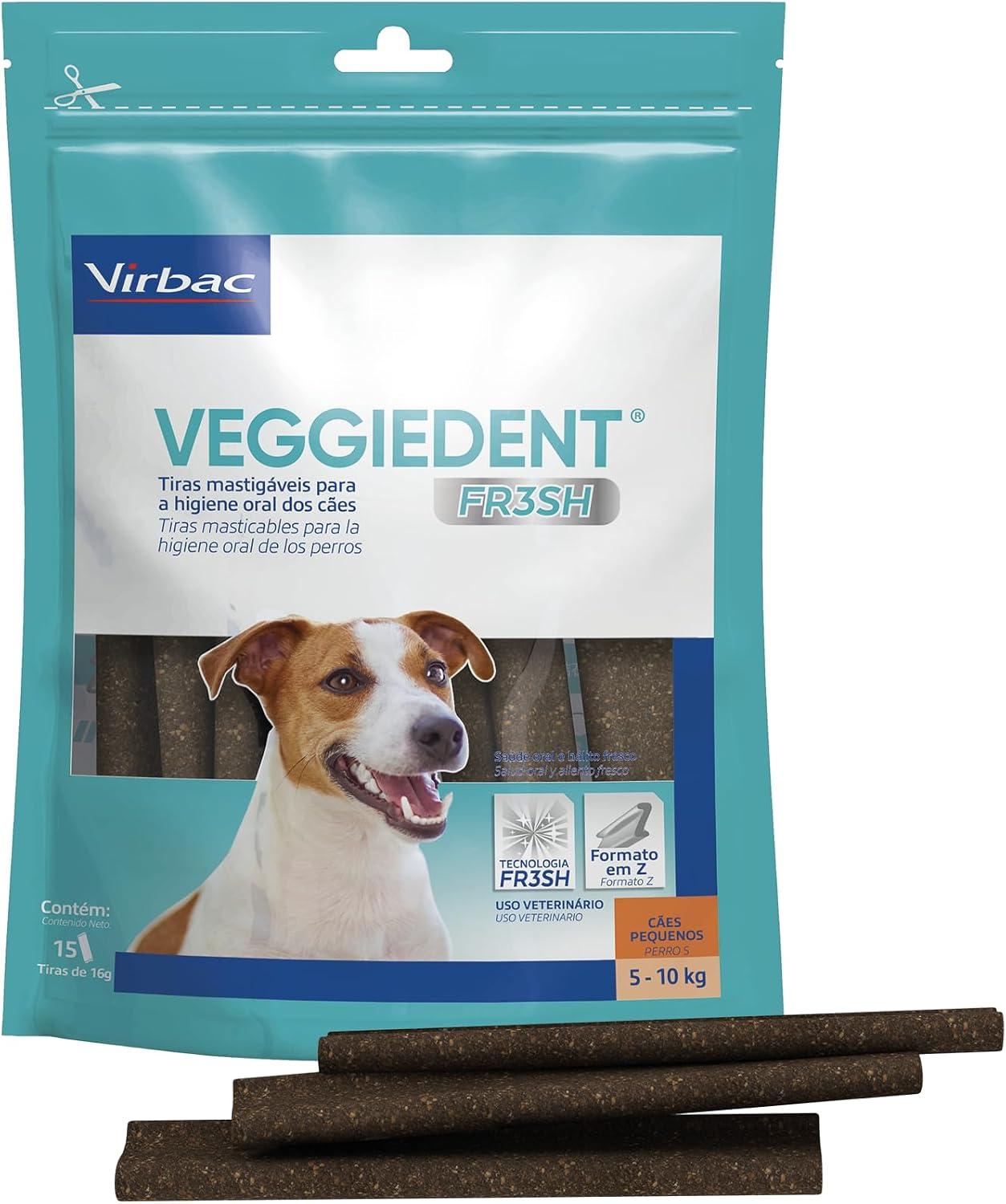 Virbac Veggie Dent Fresh Display - 15 Tiras Mastigáveis