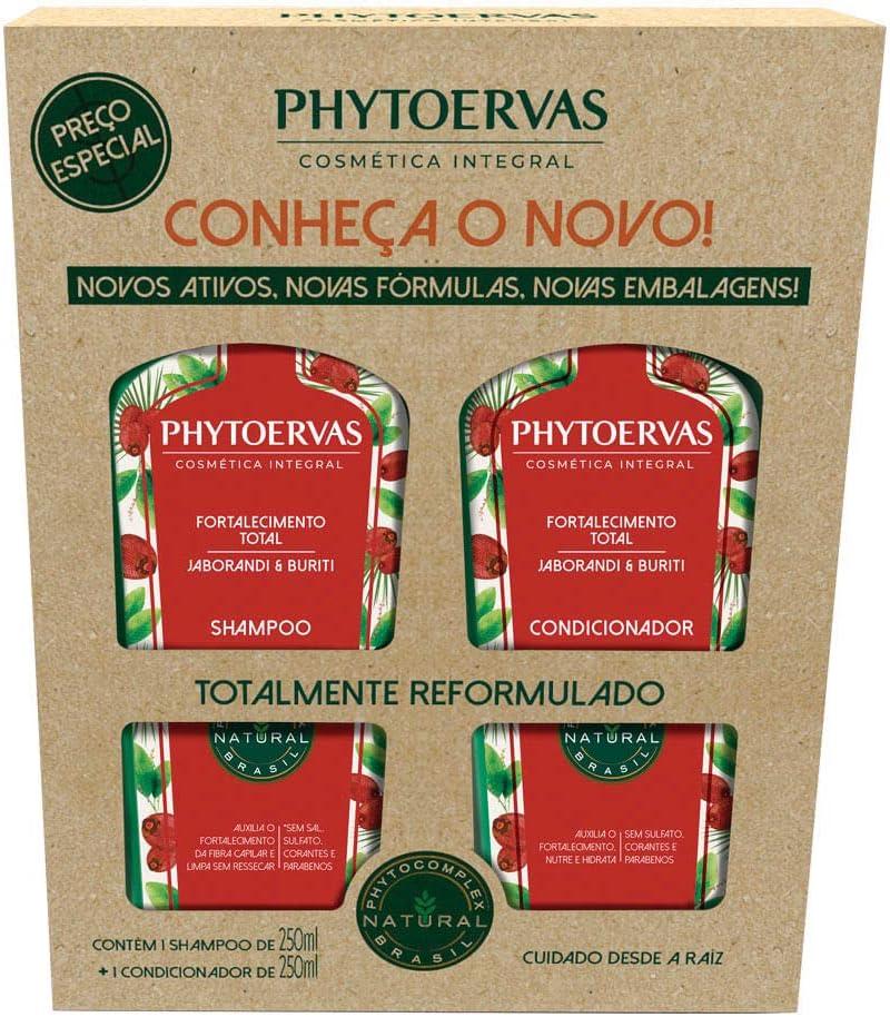 Phytoervas Kit Shampoo + Condicionador Fortalecimento Total 500ml 2 Unidades