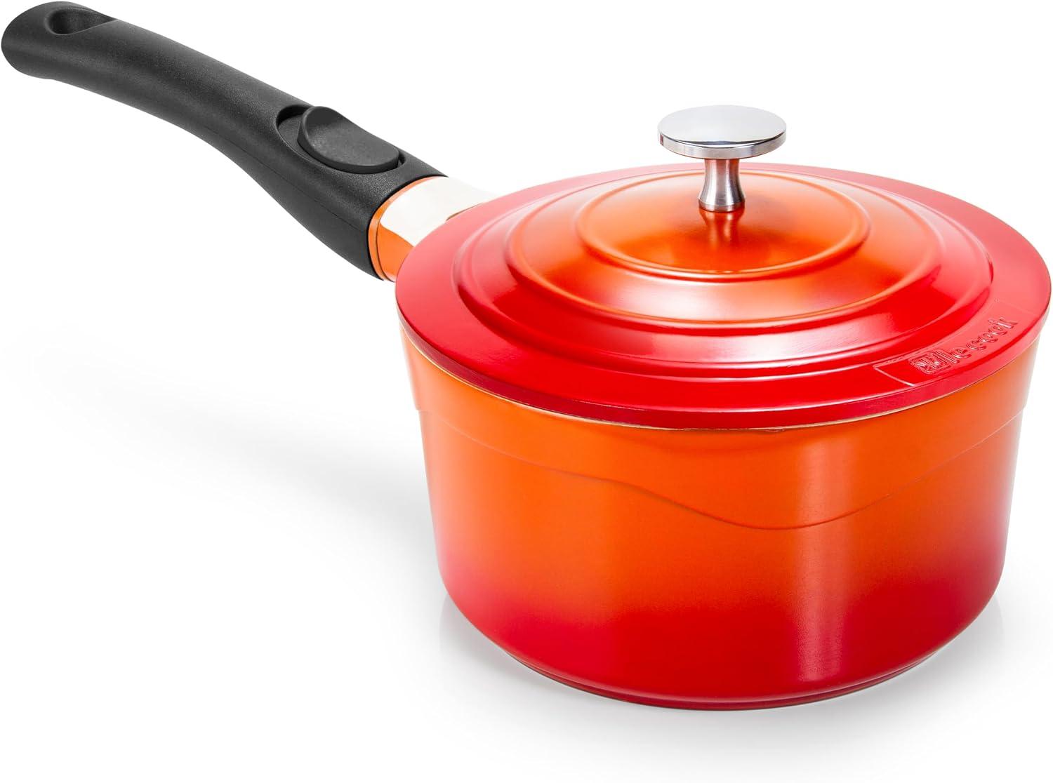 LE COOK Panela Premier com Tampa 18cm 2L Laranja