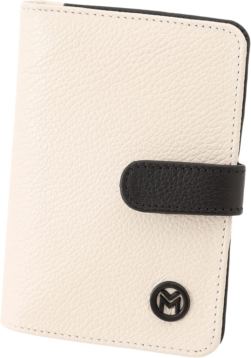 Carteira Feminina Couro Legítimo Rg Cnh Cartões Mariart 612 (Off White/Preto)