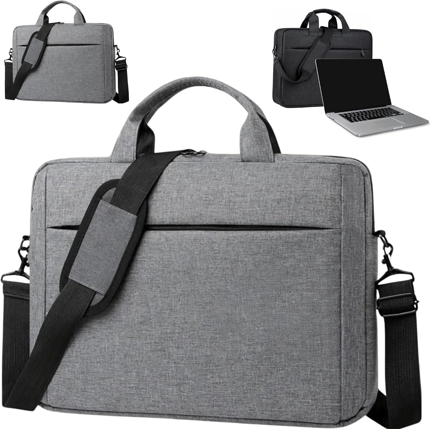 Pasta para Notebook até 15,6'' Impermeável com Bolso Frontal | Bolsa Executiva Unissex Com Alça de Mão e Ombro | Ideal Para Trabalho, Faculdade e Viagem