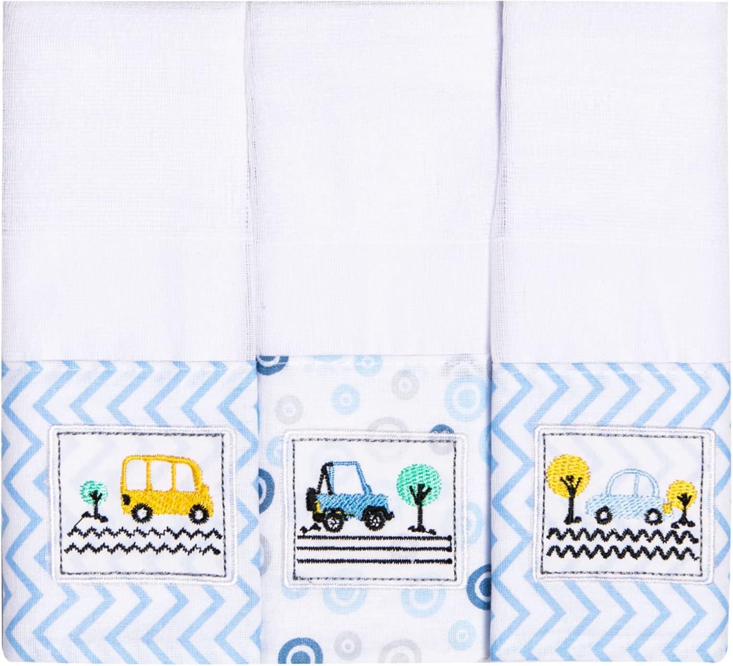 Papi Textil Paninho De Boca Com Faixa Bordados Karinho 40Cm X 40Cm Contem 03 Un