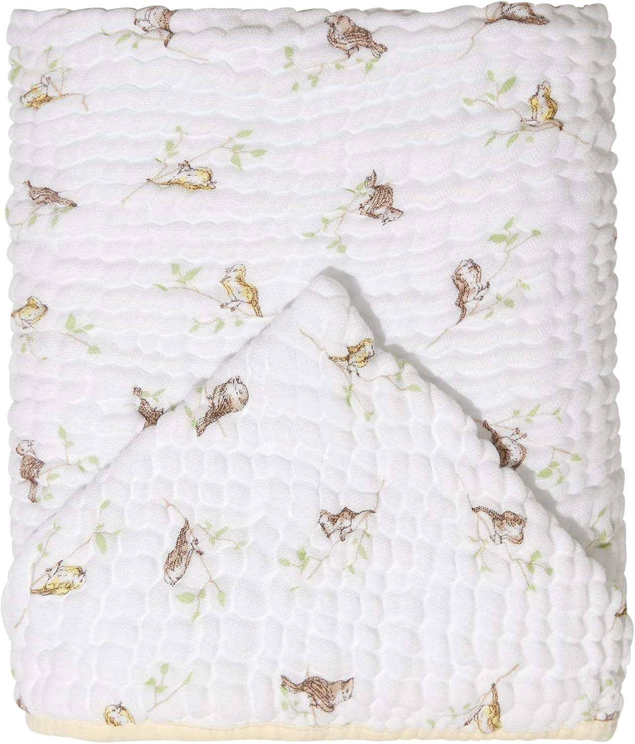 Toalha de Banho Soft Bamboo Mami com Capuz Estampada 1,15M X 85Cm, Canarinho