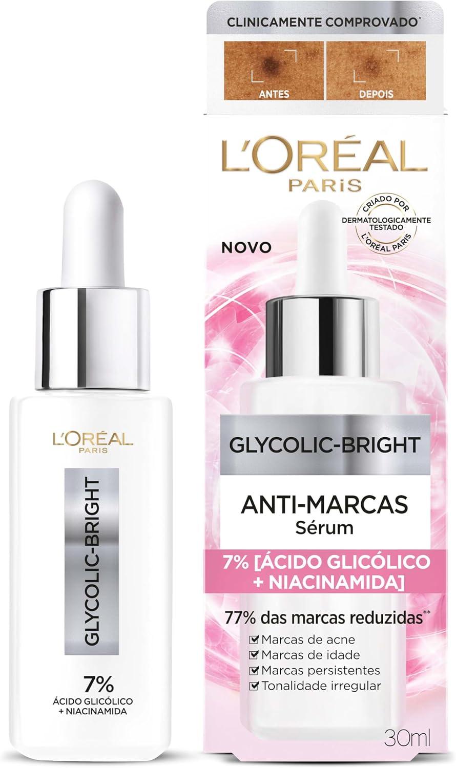L'Oréal Paris Glycolic Bright Sérum Facial Anti-Manchas, 30 ml