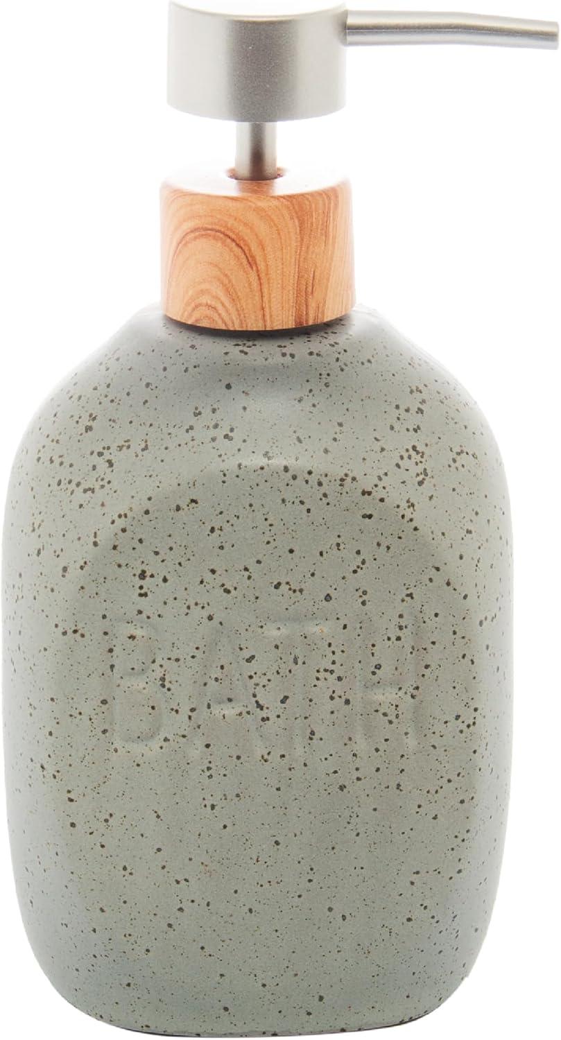 LYOR - Porta Sabonete Líquido de Cerâmica Granilite Bath Cinza 430ml