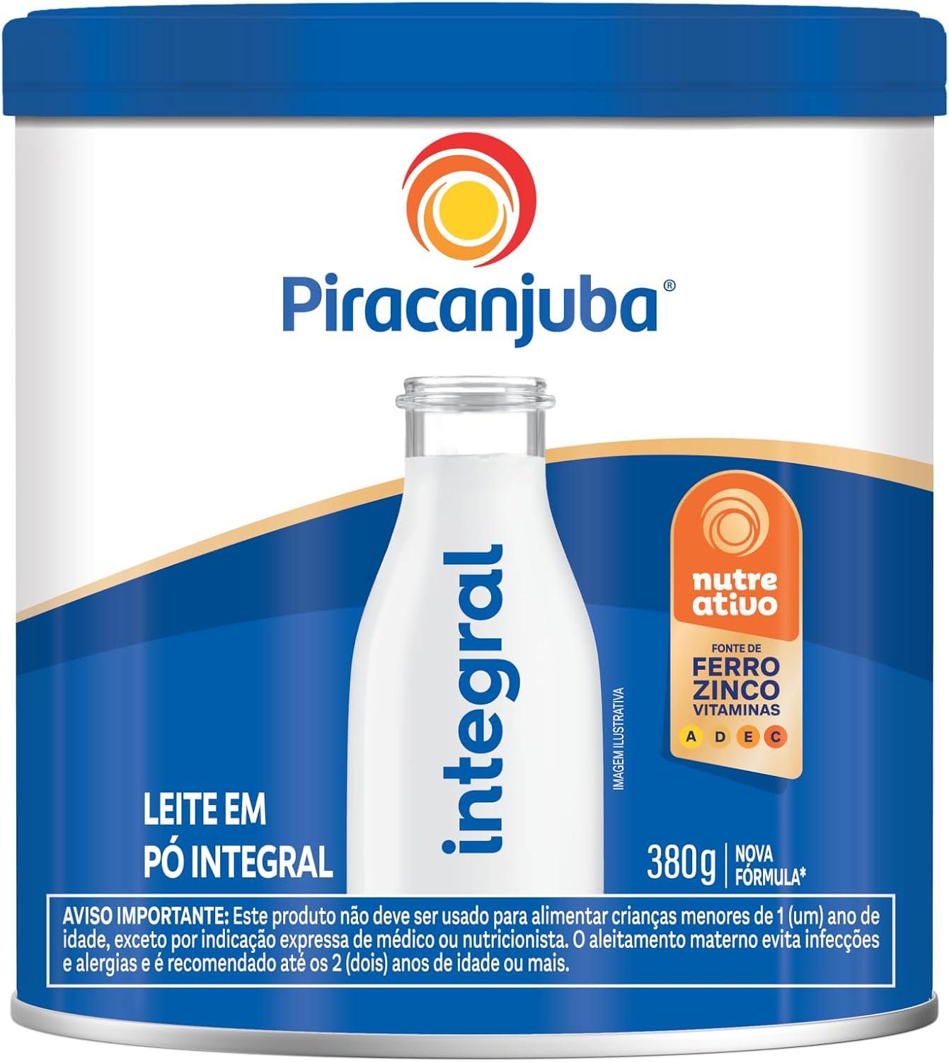 Leite em Pó Integral Piracanjuba Lata 380g