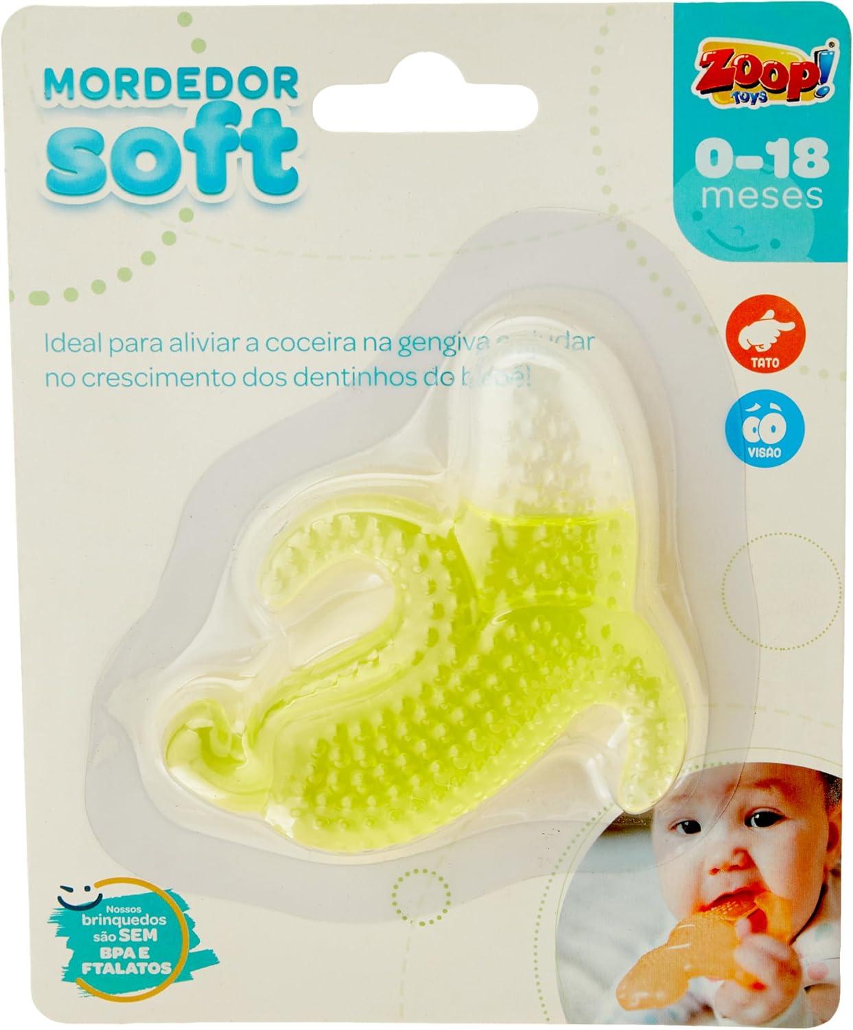 Zoop Toys Mordedor Infantil Soft Banana Amarelo Zp00510