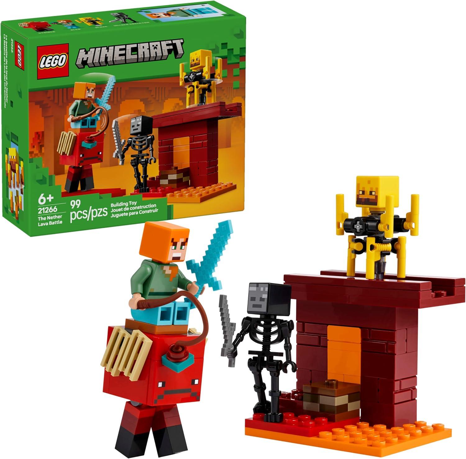 LEGO Minecraft A Batalha de Lava no Nether 21266 (99 Peças)