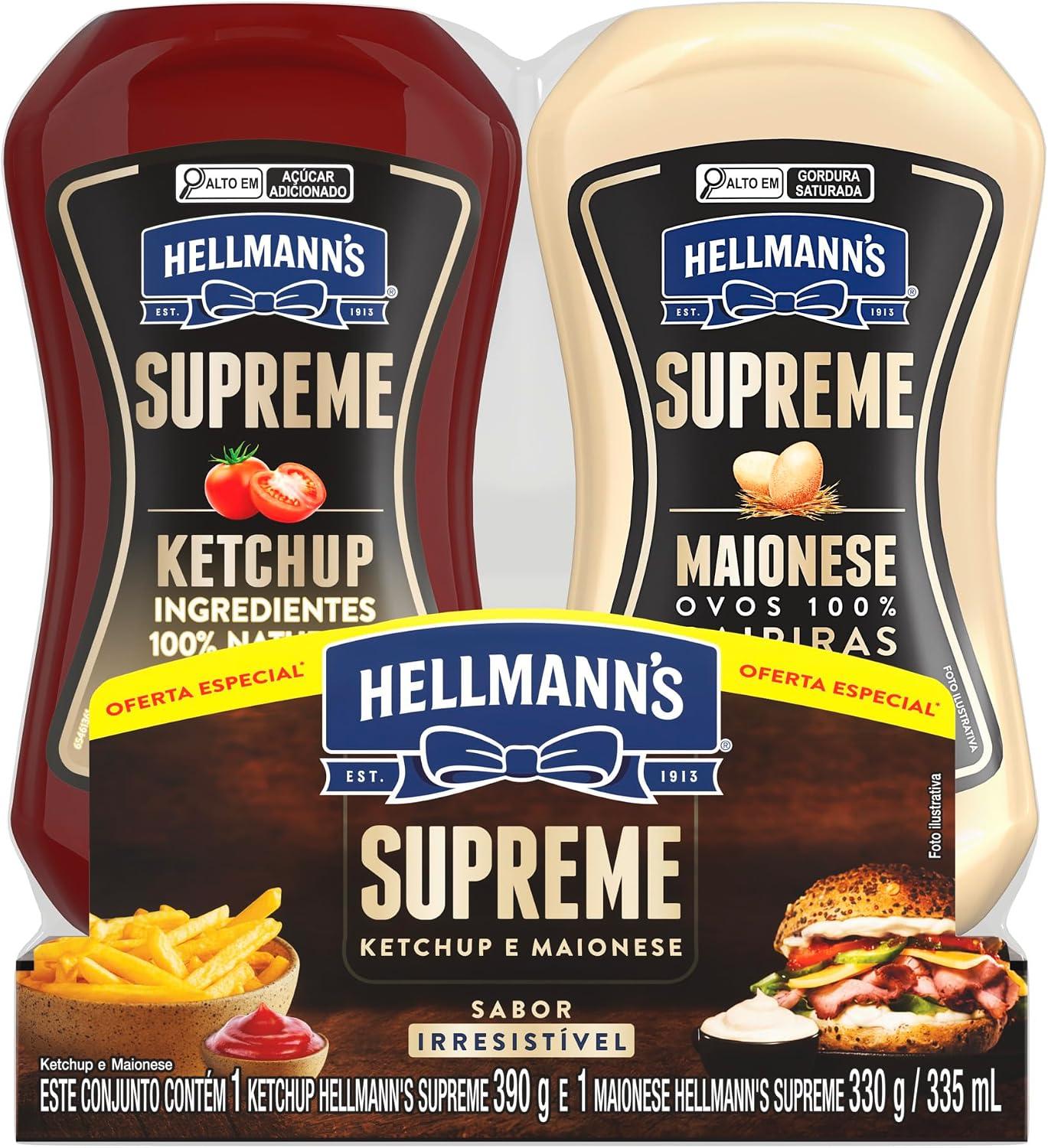 Hellmann's Supreme Kit Ketchup 390g + Maionese 330g