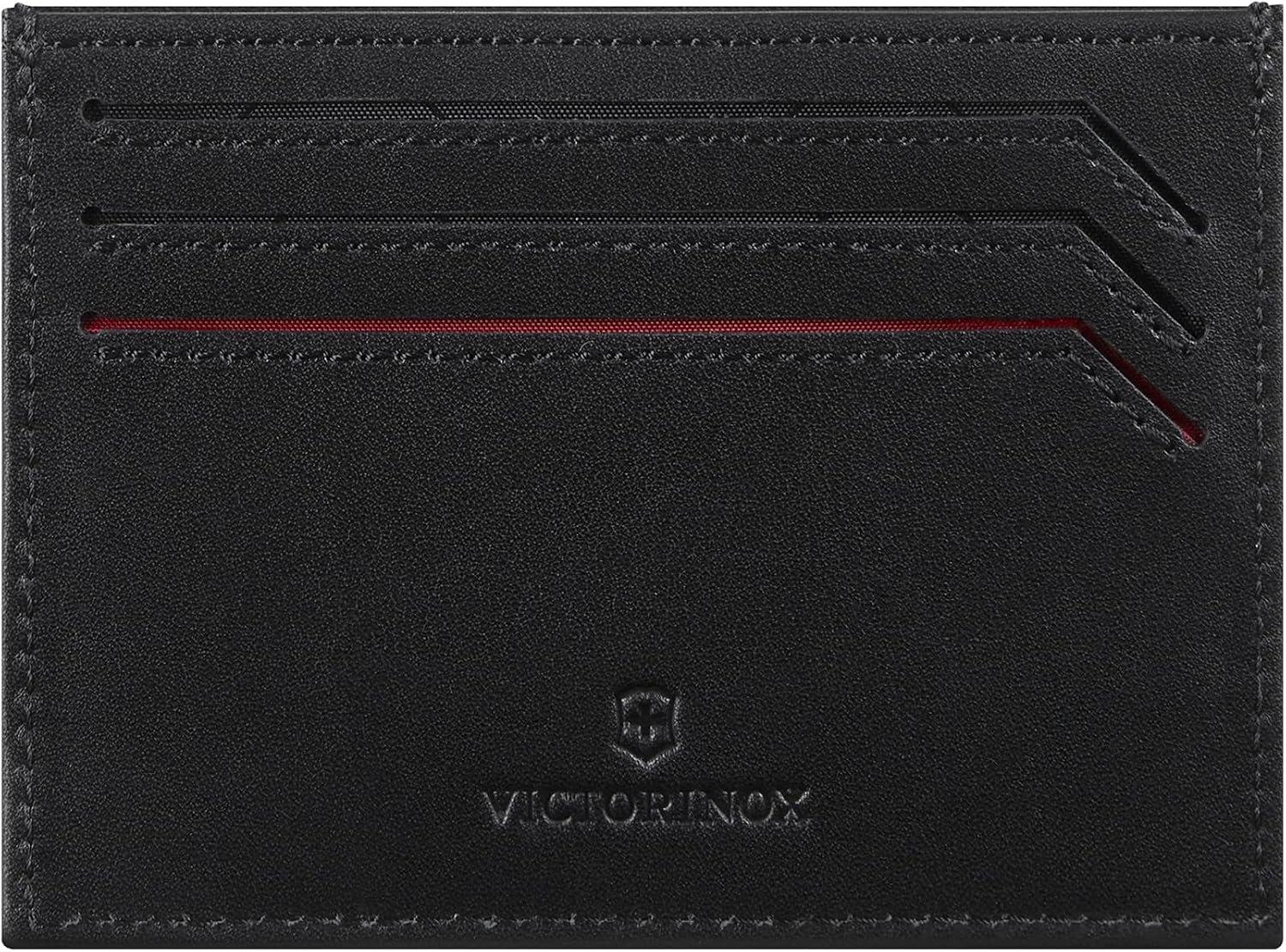 Carteira Victorinox Altius Alox Slim Card Case, Preta, 9x10cm