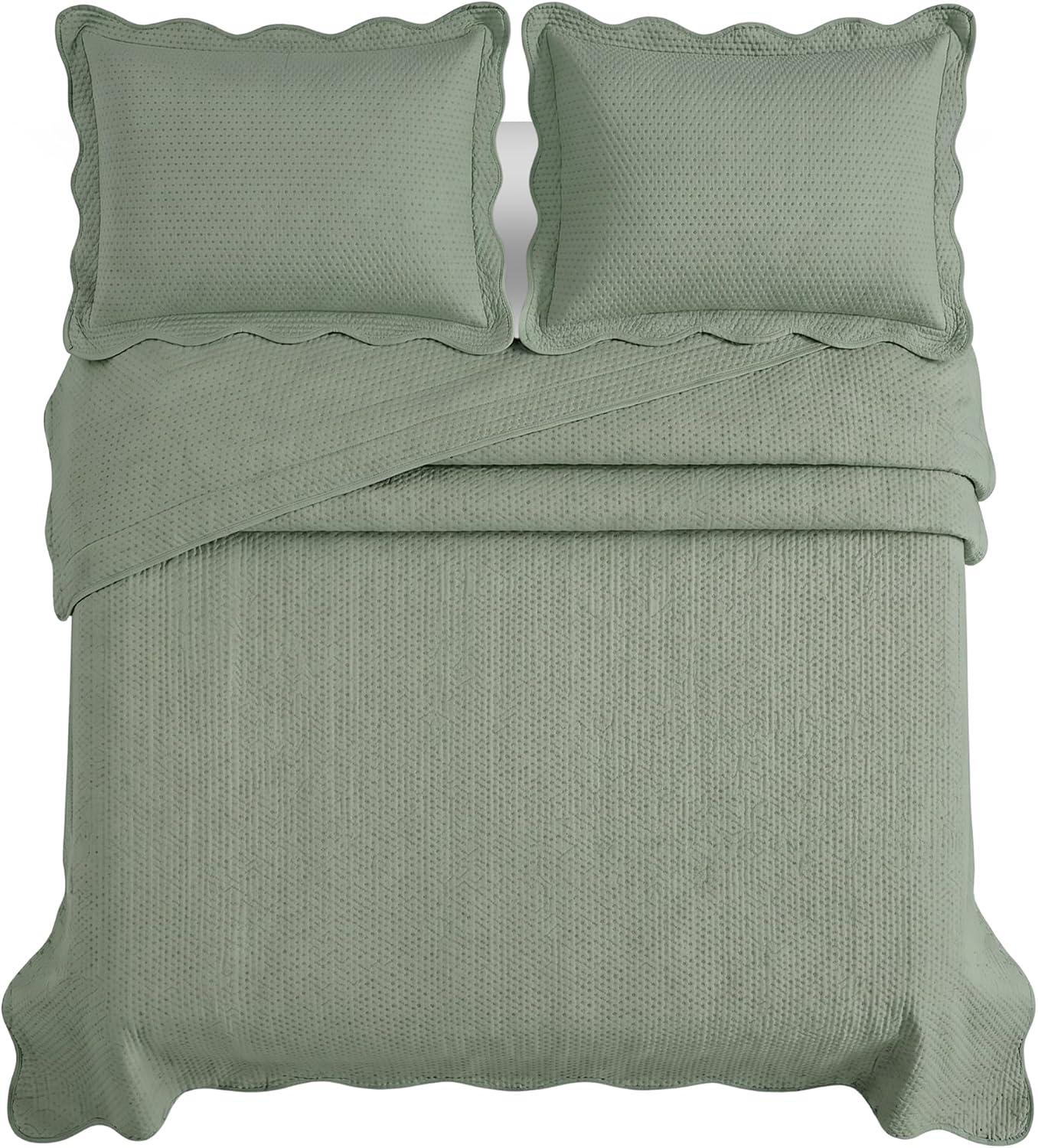 Camesa Colcha Kit Cobre Leito Bullet Queen 240x260cm - Verde, 100% poliester Gramatura 70g/m2