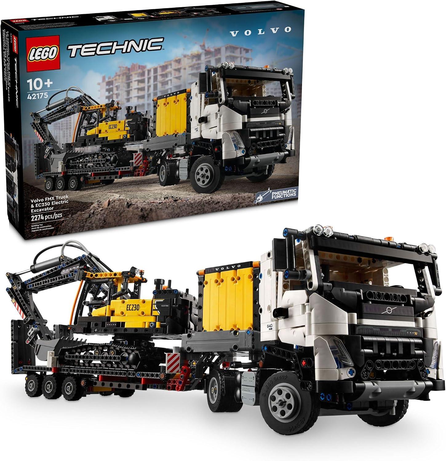 LEGO Technic Caminhão FMX e Escavadeira Elétrica EC230 da Volvo 42175
