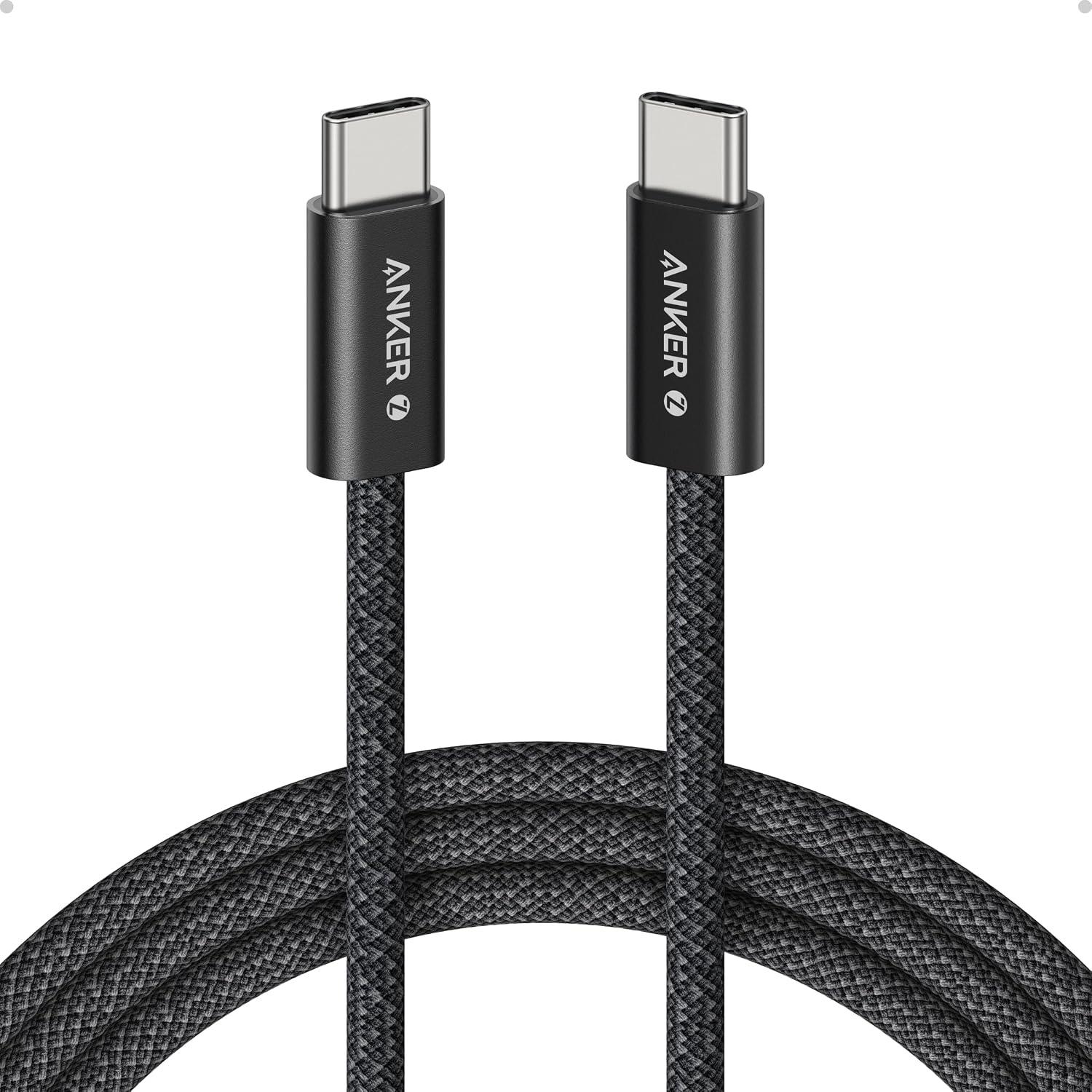 Anker Zolo Cabo USB-C para USB-C(Tipo C 1,8 m), 240W de Carregamento Rápido