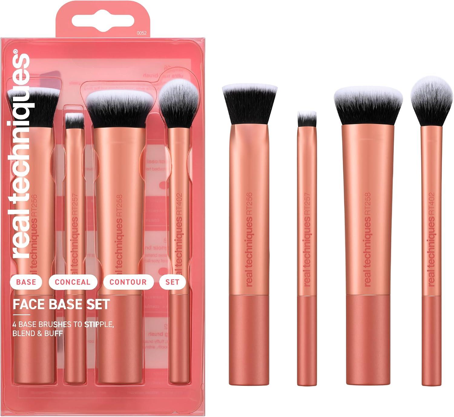 Real Techniques - Kit 4 pincéis Base e Face
