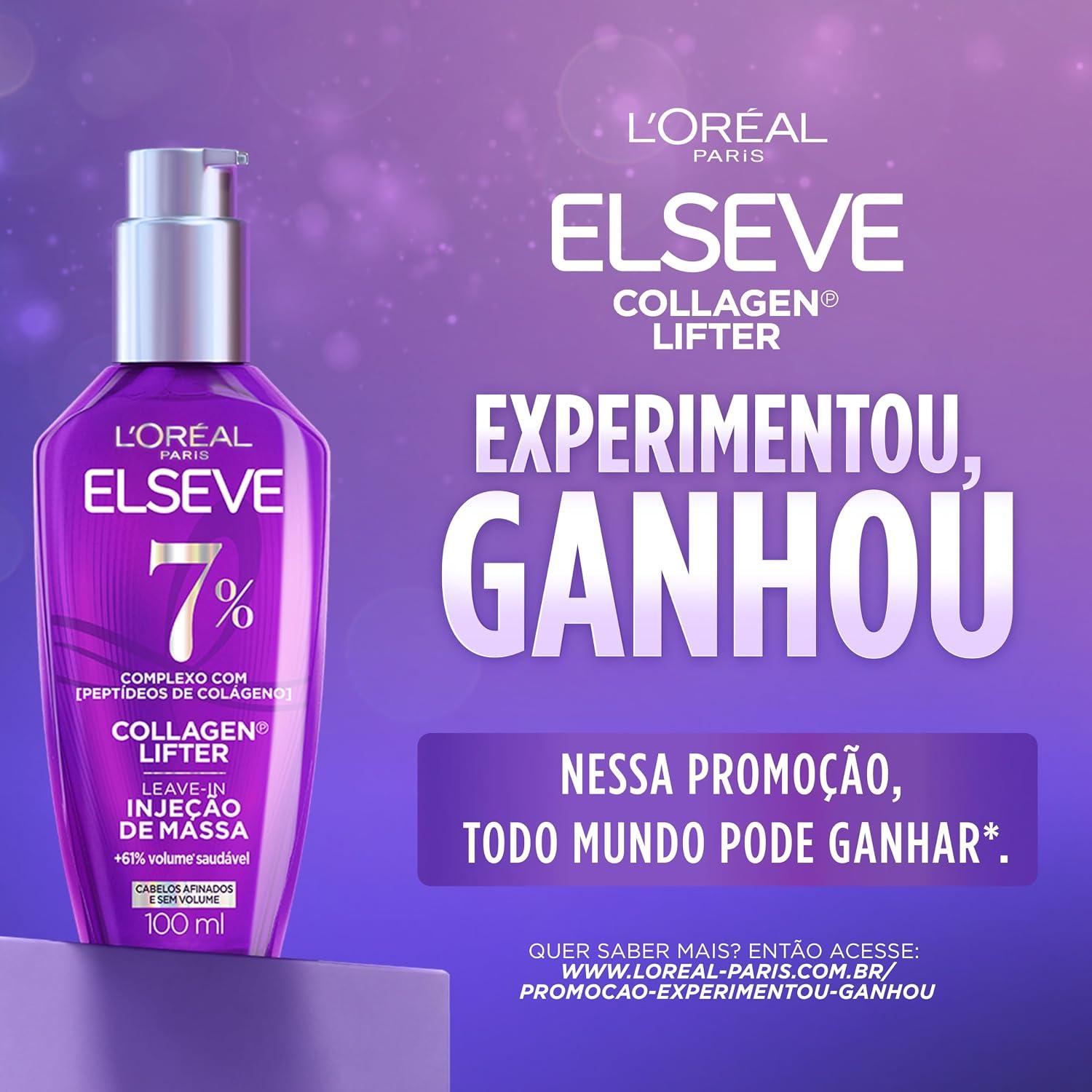 L'Oréal Paris Elseve Collagen Lifter Kit Shampoo, Condicionador e Sérum