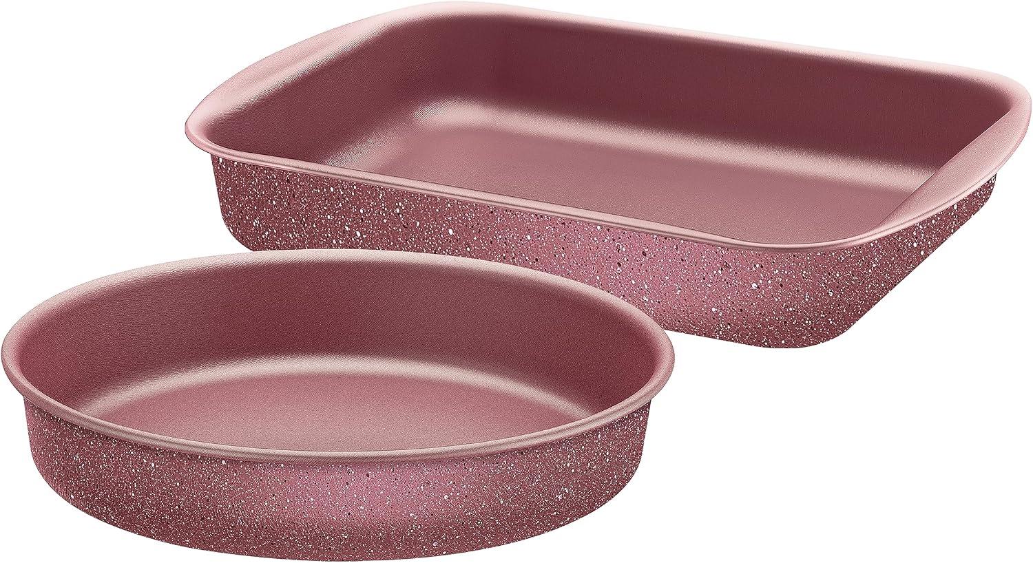 Conjunto Assadeiras Tramontina Jogo de Formas Antiaderentes Rosa 2 Peças Brasil